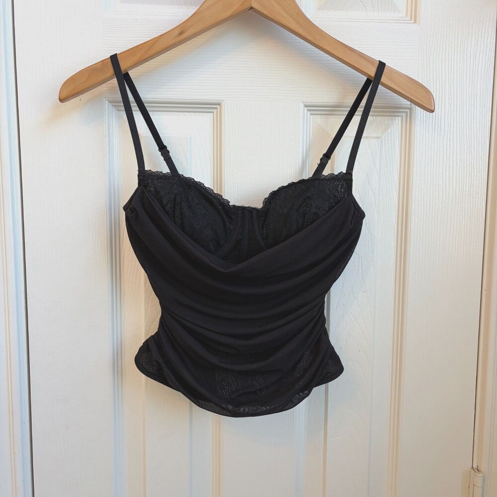garage ally mesh lace cami bustier